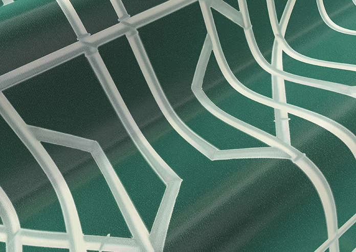 Bamboo Brights, Dark Green - Roman Blind - Image 4